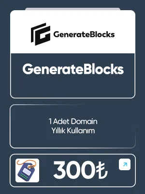 Generateblocks PRO Satın Al - 1 Yıllık