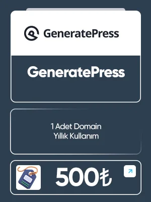 GeneratePress Teması Satın Al - 1 Yıllık