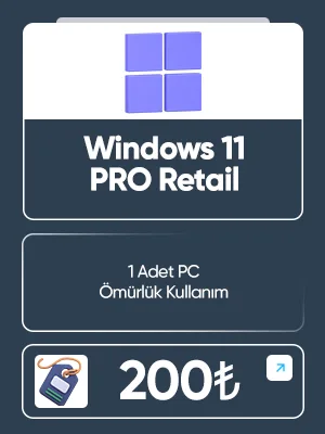 Windows 11 Pro Satın Al (Retail)